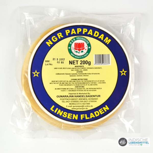 NGR pappadams - 200g